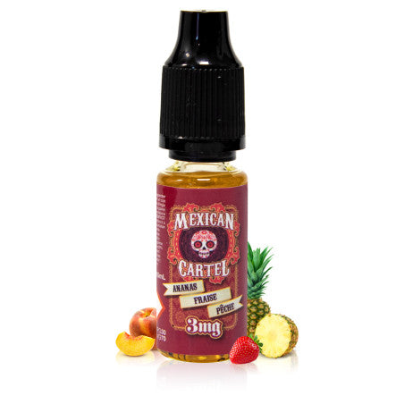 10ml Mexican Cartel E-liquide Ananas Fraise Pêche