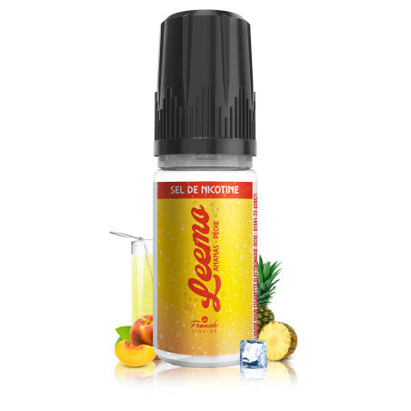 10ml Le French Liquide E-liquide Ananas Pêche Sel de Nicotine Leemo