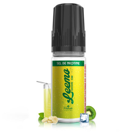 10ml Le French Liquide E-liquide Banane Kiwi Sel de Nicotine Leemo