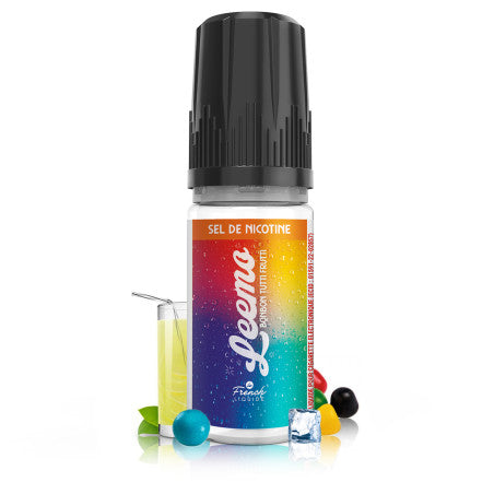 10ml Le French Liquide E-liquideBonbon Tutti Frutti Sel de Nicotine Leemo