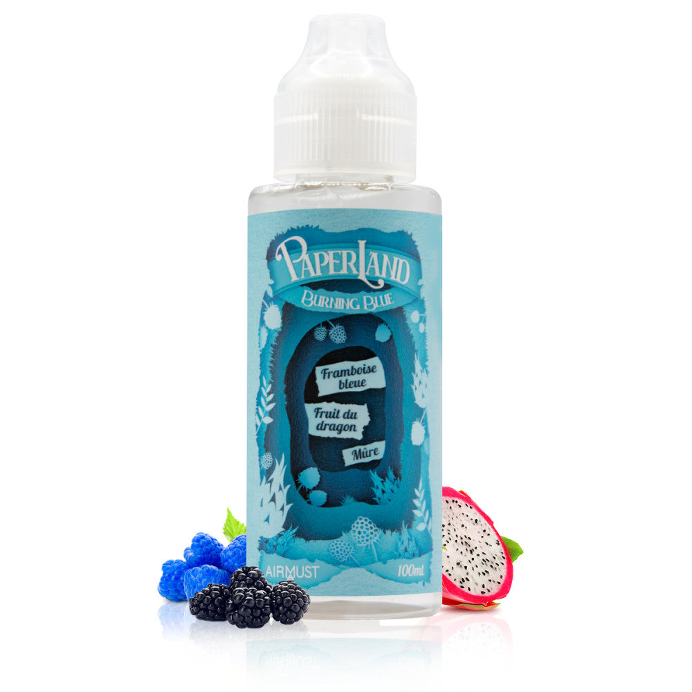 100ml Airmust Burning Blue Paperland