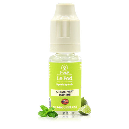 10ml Pulp E-liquide Citron Vert Menthe Le Pod Liquide