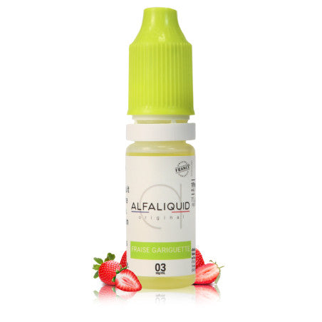 10 ml Alfaliquid E-liquide Fraise Gariguette