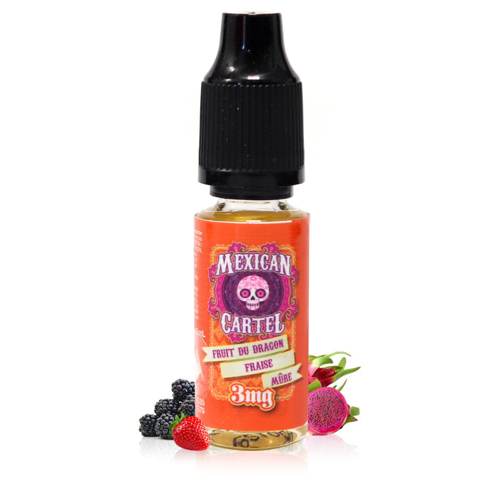 10ml Mexican Cartel E-liquide Fruit du Dragon Fraise Mûre