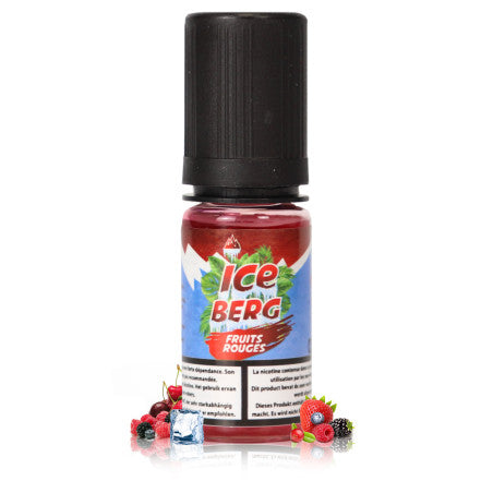 10ml O'Jlab E-liquide Fruits Rouges Sel de Nicotine Iceberg