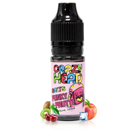 10ml E-liquide Funky Frutti Sel de Nicotine Crazy Head – Flavor Hit