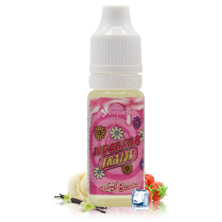 10ml Liquideo E-liquide Ice Cream Fraise Wpuff Flavor