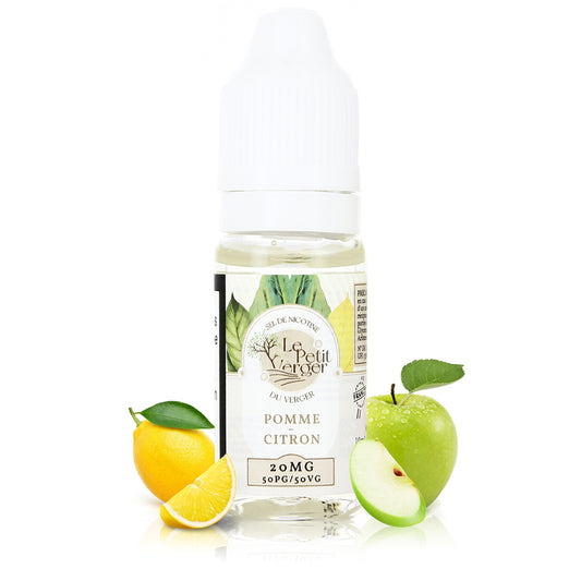 10ml E-liquide Savourea Pomme Citron Sel de Nicotine Le Petit Verger