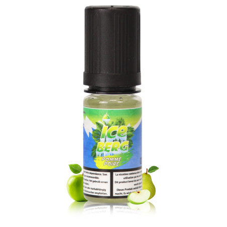 10ml O'Jlab E-liquide Pomme Poire Sel de Nicotine Iceberg