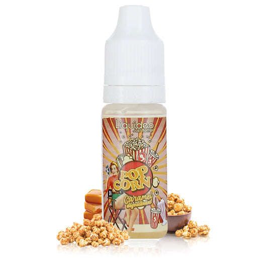 10ml Liquideo E-liquide Pop Corn Caramel Tentation