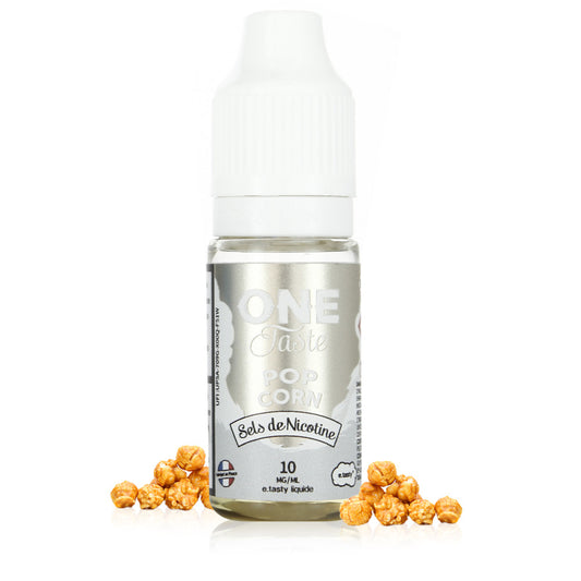 10ml E.Tasty E-liquide Pop Corn Sels de Nicotine One Taste