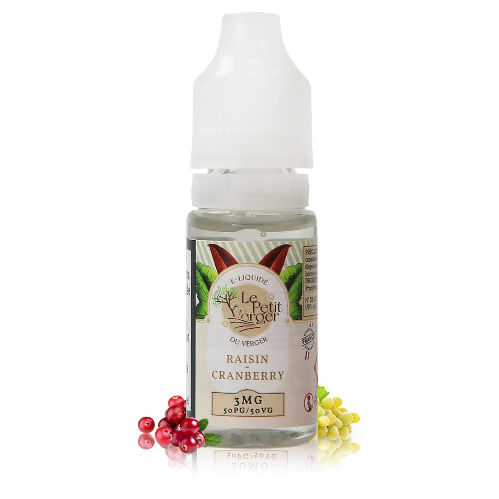 10ml Savourea E-liquide Raisin Cranberry Le Petit Verger