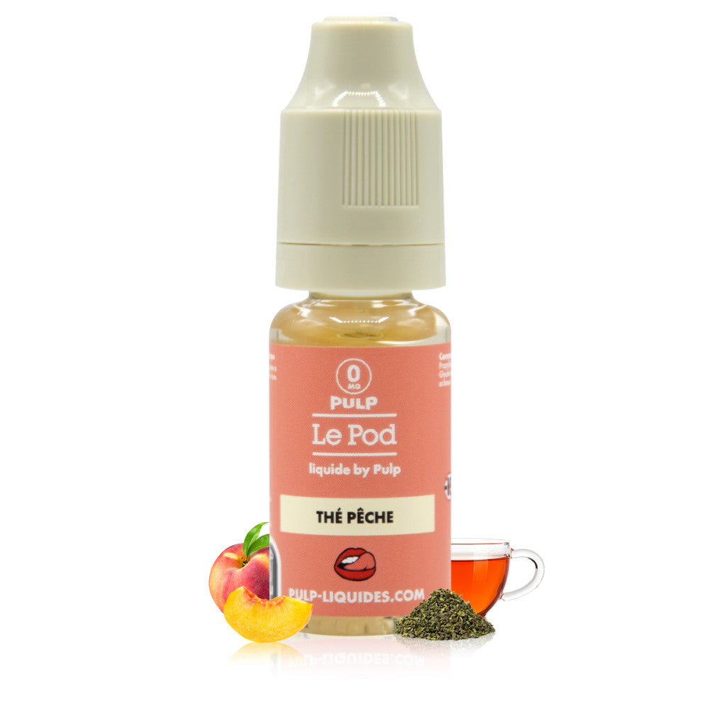 10ml Pulp E-liquide Thé Pêche Le Pod Liquide