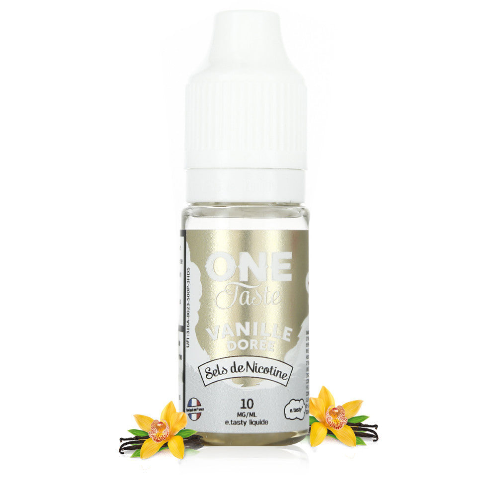 10ml E.Tasty E-liquide Vanille Dorée Sels de Nicotine One Taste