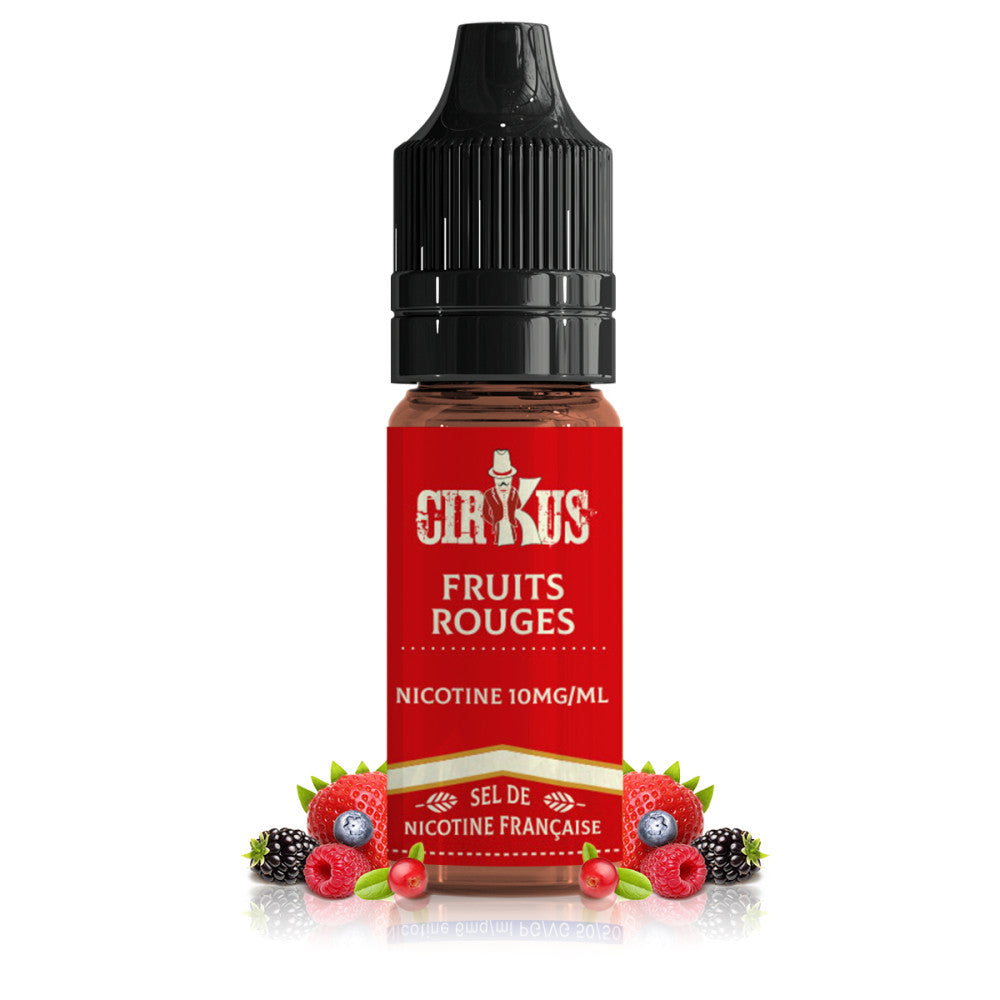 10ml E-liquide Fruits Rouges Sel de Nicotine – CIRKUS