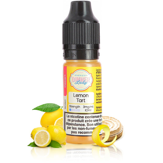 10ml E-liquide Lemon Tart 10ml - Dinner Lady | Saveur Tarte au Citron Meringuée