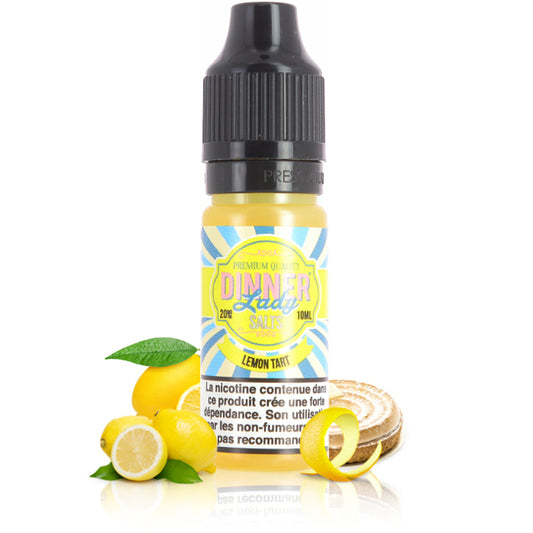 10ml E-liquide Lemon Tart Sels de Nicotine 10ml - Dinner Lady