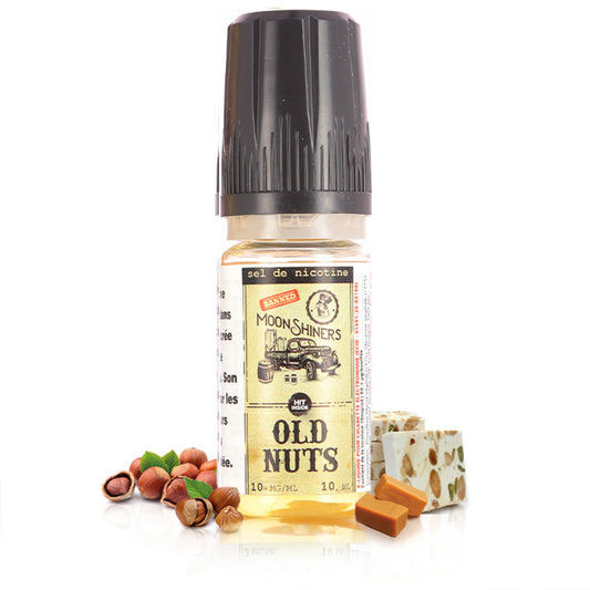 10ml Le French Liquide E-liquide Old Nuts Sel de Nicotine MoonShiners