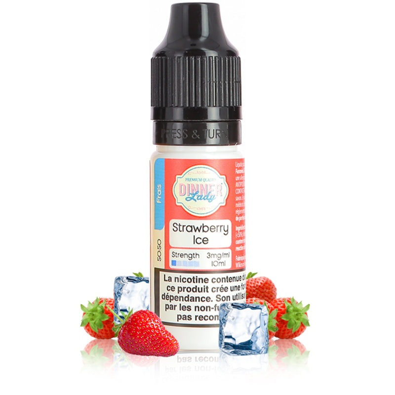 10ml E-liquide Strawberry Ice 10ml - Dinner Lady